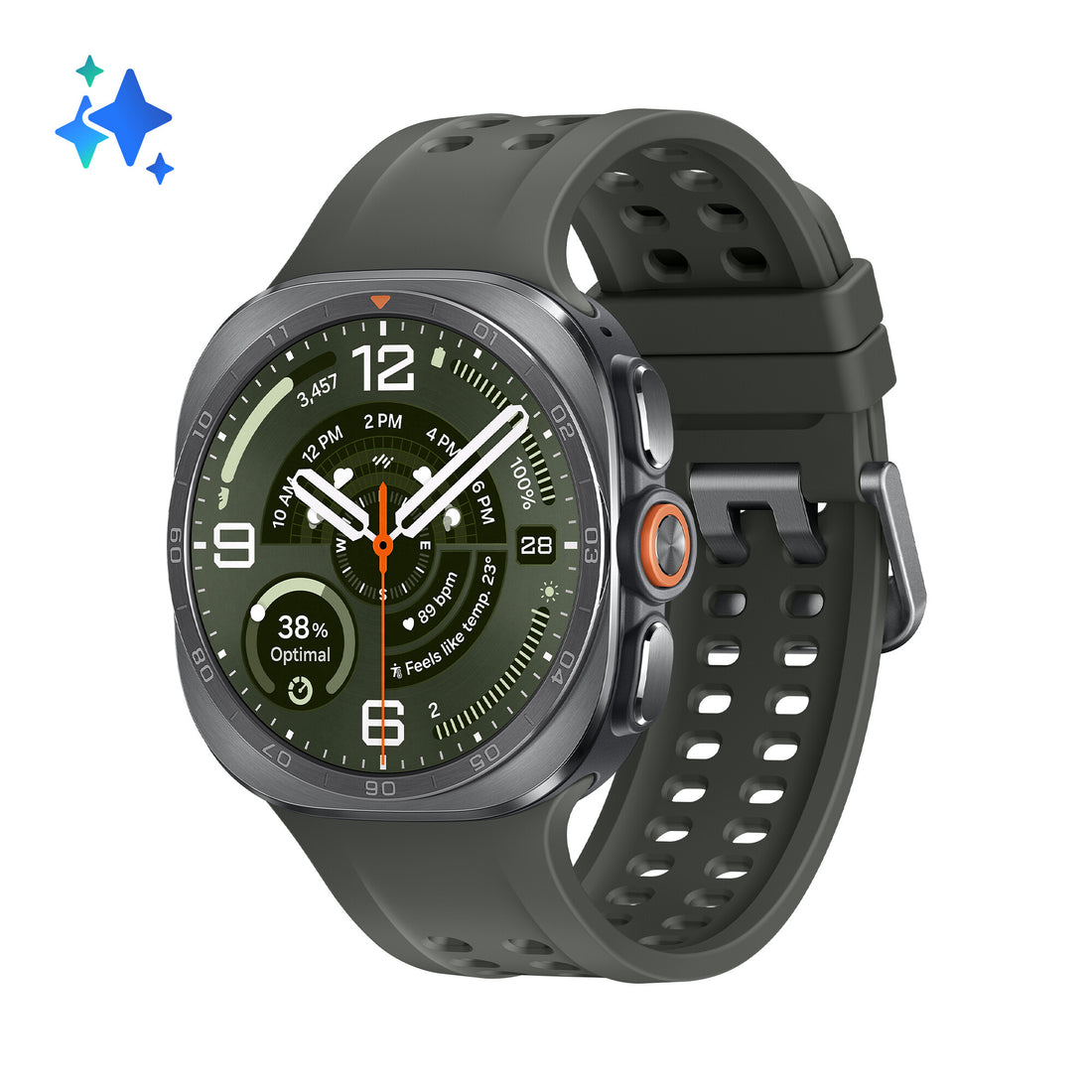 Samsung Galaxy Watch Ultra2 1.5" AMOLED 47 mm Digital 498 x 498 pixels Touchscreen 4G Silver Wi-Fi GPS