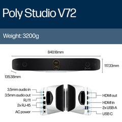 POLY Studio V72 USB Video Bar