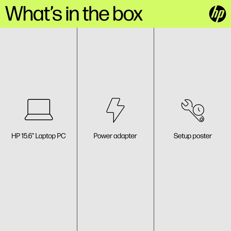 HP Laptop 15-fd0051na Intel® Core™ i3 i3-N305 39.6 cm (15.6") Full HD 8 GB DDR4-SDRAM 256 GB SSD Wi-Fi 6 (802.11ax) Windows 11 Home Silver