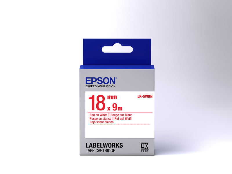 Epson Label Cartridge Standard LK-5WRN Red/White 18mm (9m)