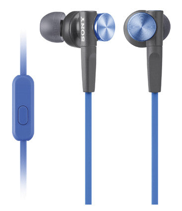 Sony MDR-XB50AP Headset Wired In-ear Calls/Music Black, Blue
