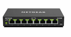 NETGEAR GS308E Managed Gigabit Ethernet (10/100/1000) Black
