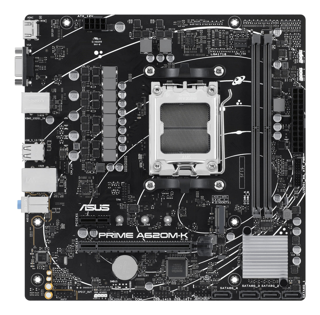 ASUS PRIME A620M-K AMD A620 Socket AM5 micro ATX - image 2
