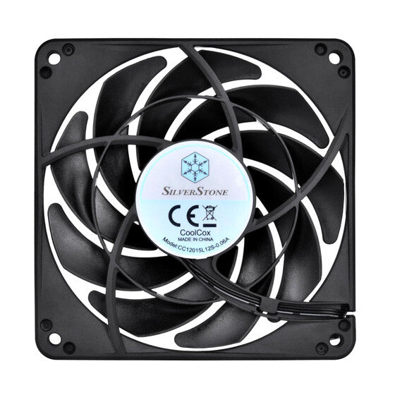Silverstone SST-FN124B computer cooling system Fan 12 cm Black