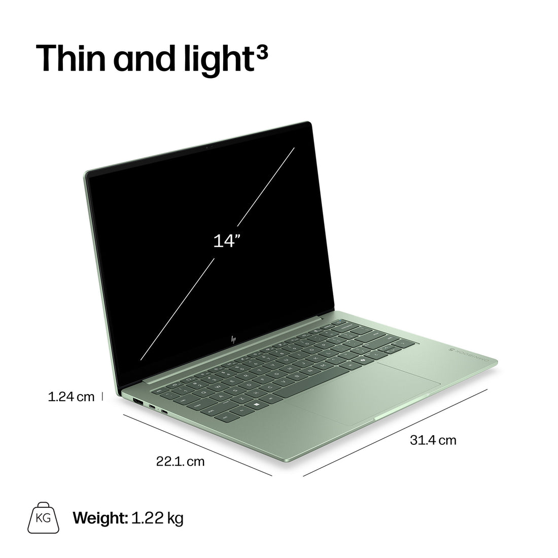 HP OmniBook 5 AI 14" Laptop (E7PR4EA) - Intel Core 5 320, 8GB RAM, 256GB SSD, Windows 11 Home
