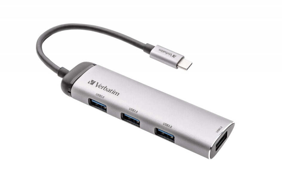 Verbatim USB-C Multiport Hub Four port USB 3.2 Gen 1 | Back to the Office