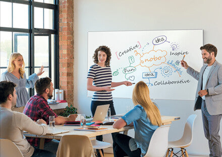 Nobo Impression Pro Widescreen Enamel Magnetic Whiteboard 70" 155x87cm - image 3