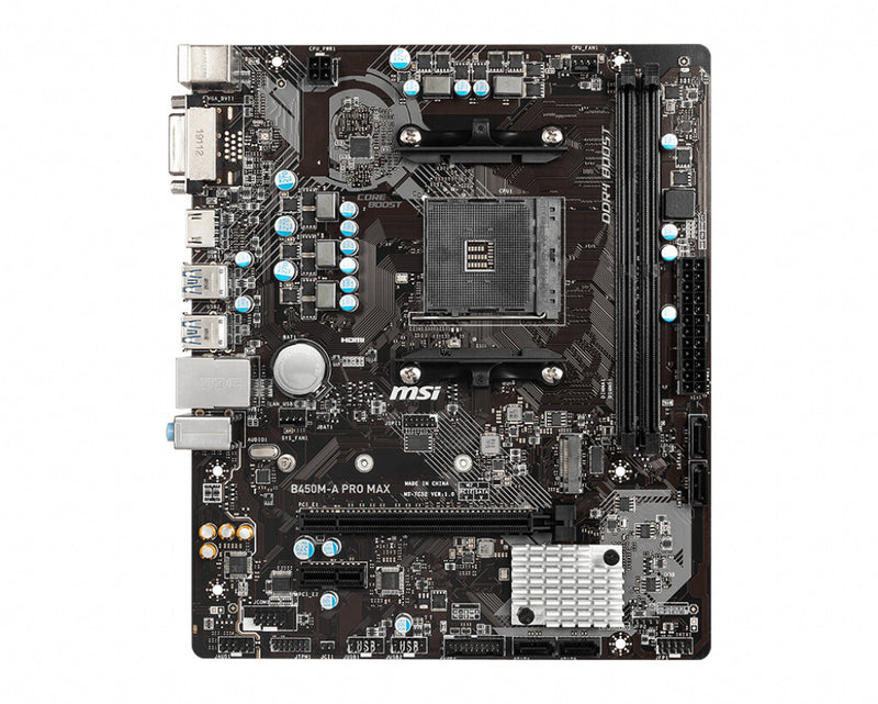 MSI B450M-A PRO MAX motherboard AMD B450 Socket AM4 micro ATX