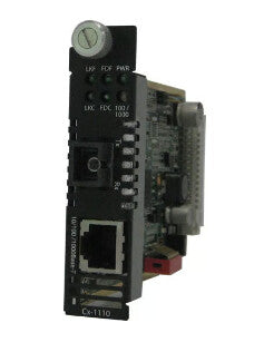 Perle CM-1110-M1SC05D network media converter Internal 1310 nm Multi-mode Black