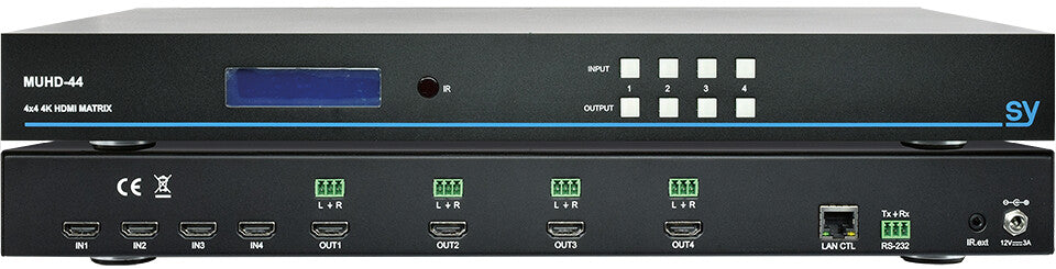 SY Electronics SY-MUBT-44EC-SET matrix switcher AV matrix switcher Built-in display