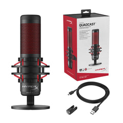 HyperX QuadCast Black, Red Table microphone