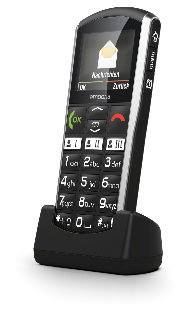 Emporia emporiaSIMPLICITY 5.08 cm (2") 90 g Black, Silver Feature phone