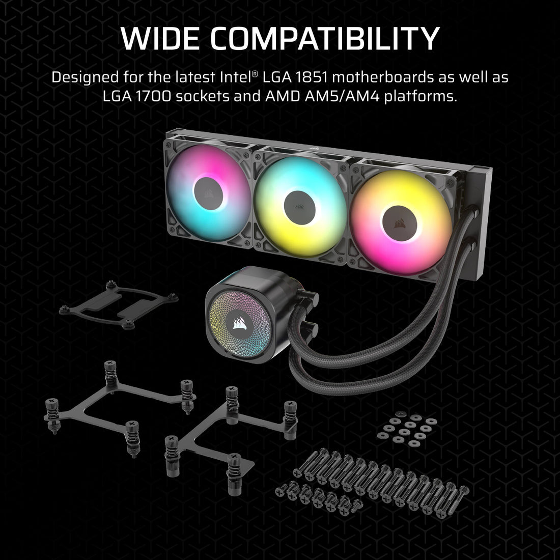 Corsair Nautilus 360 RS ARGB Processor All-in-one liquid cooler Black - image 7