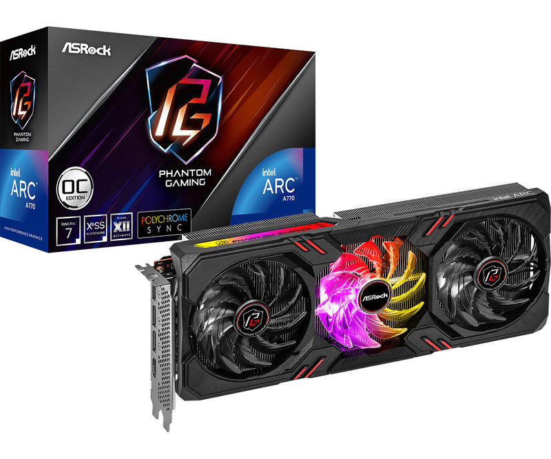 Asrock Phantom Gaming A770 PG 16GO Intel Arc A770 16 GB GDDR6