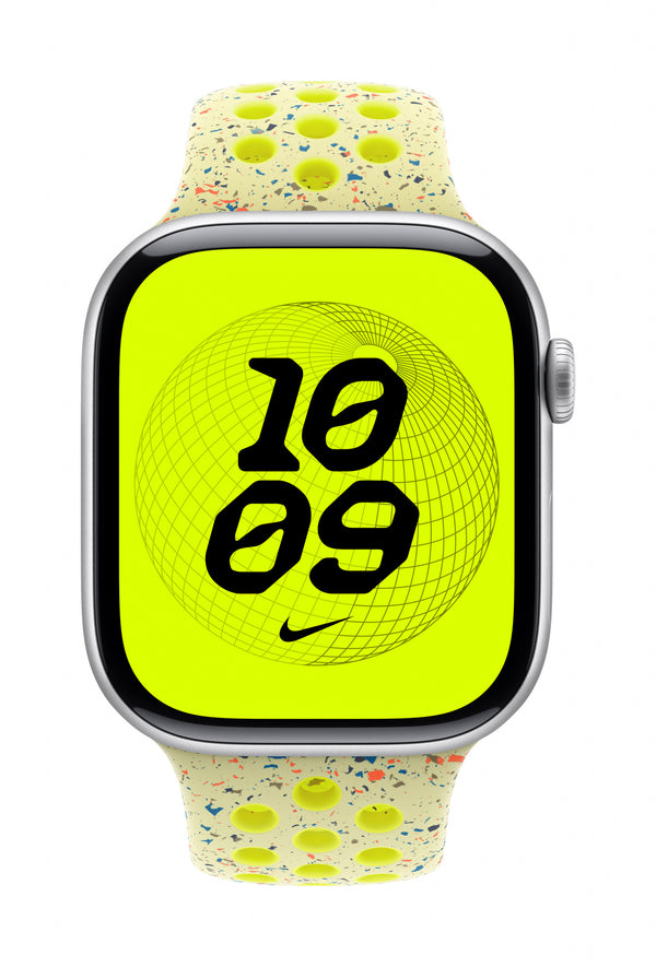 Apple MGC04ZM/A smart wearable accessory Band Yellow Aluminium, Fluoroelastomer