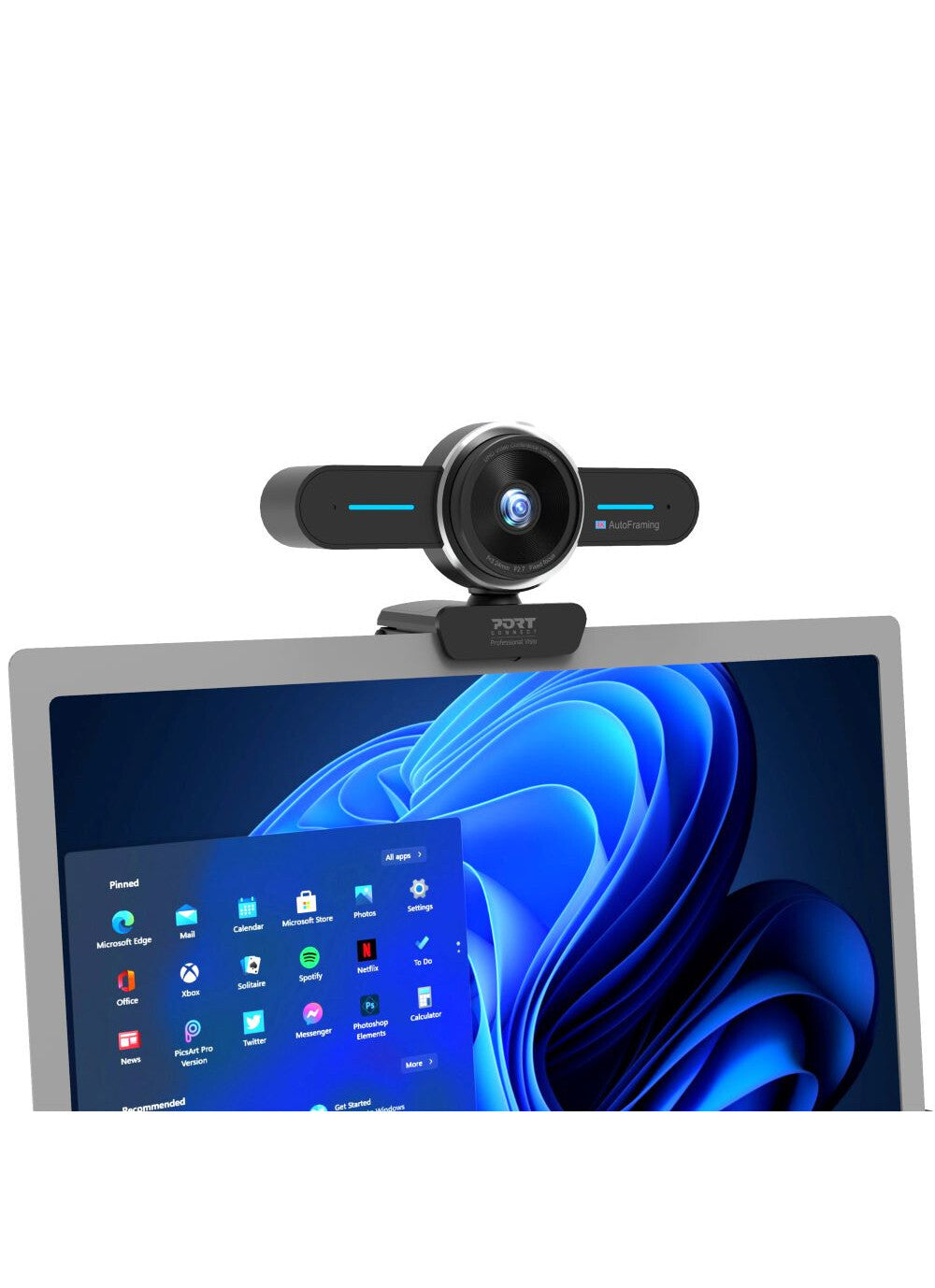 Port Designs 902003 video conferencing camera 8.29 MP Black 3840 x 2160 pixels 30 fps CMOS - image 3