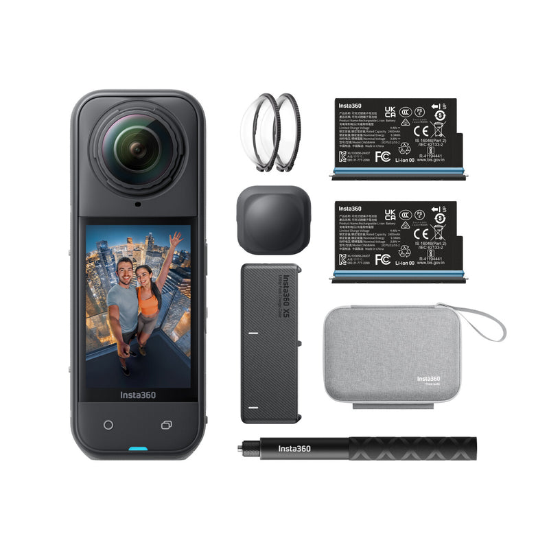 Insta360 X5 Bundle action sports camera 72 MP 8K Ultra HD 25.4 / 1.28 mm (1 / 1.28") Wi-Fi 200 g