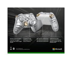 Microsoft Ghost Cipher Gold, Light grey, Transparent Bluetooth/USB Gamepad Analogue / Digital Android, PC, Xbox One, Xbox Series S, Xbox Series X, iOS