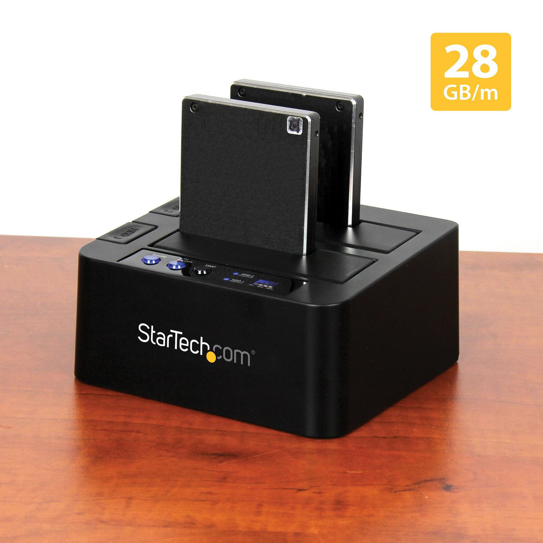 StarTech.com Standalone Hard Drive Duplicator, Dual Bay HDD/SSD Cloner/Copier, USB 3.1 (10Gbps) to SATA III - image 5