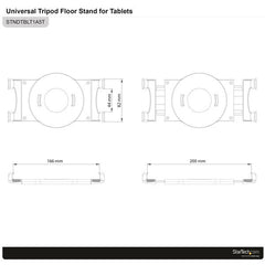 StarTech.com Adjustable Tablet Tripod Stand