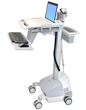 Ergotron StyleView EMR, UK/IE Silver, White Laptop Multimedia cart