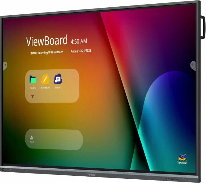 Viewsonic IFP7550-5F interactive whiteboard 190.5 cm (75") 3840 x 2160 pixels Touchscreen Black HDMI