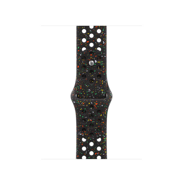 Apple MGAE4ZM/A smart wearable accessory Band Black Aluminium, Fluoroelastomer