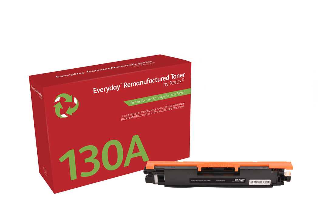 Everyday Black Remanufactured Toner by Xerox compatible with HP 130A (CF350A), Standard capacity
