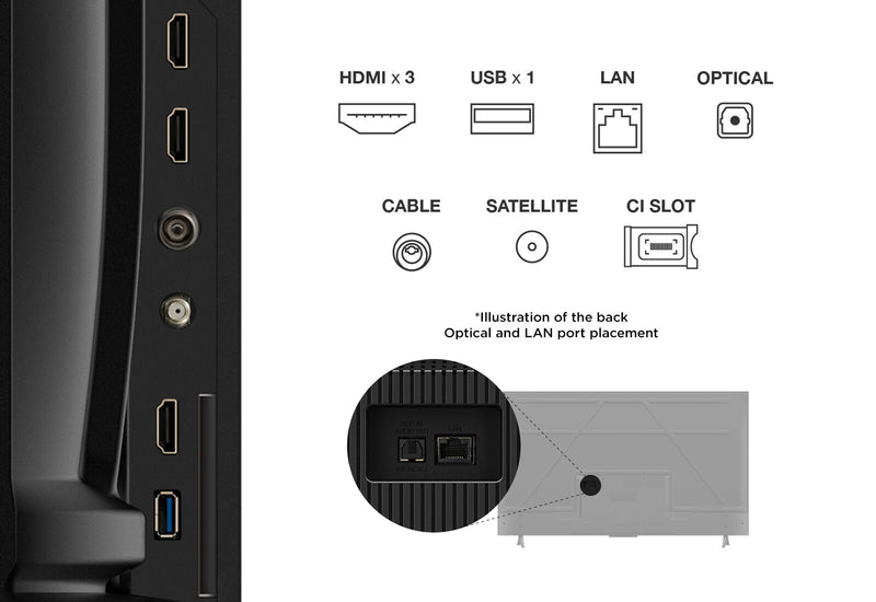 TCL 55V6C-UK TV 139.7 cm (55") 4K Ultra HD Smart TV Wi-Fi Metallic 270 cd/m²