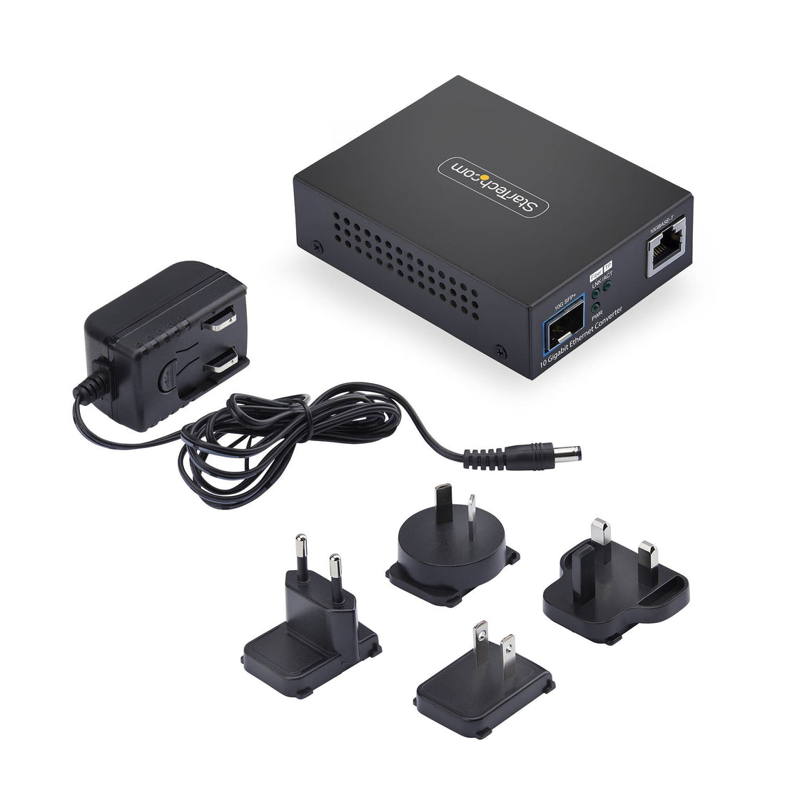 StarTech.com 10GbE Open SFP+ Fiber Media Converter, Standalone 10 Gigabit Ethernet RJ-45 to 10GBASE-X SFP+ - image 5