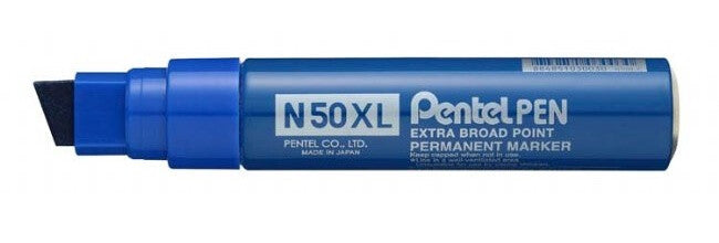 Pentel N50XL permanent marker Chisel tip Blue 6