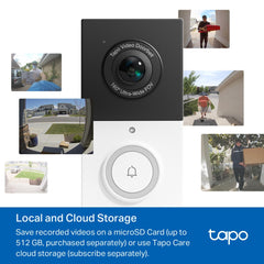 TP-Link Tapo D210 video intercom system 3 MP Black, White