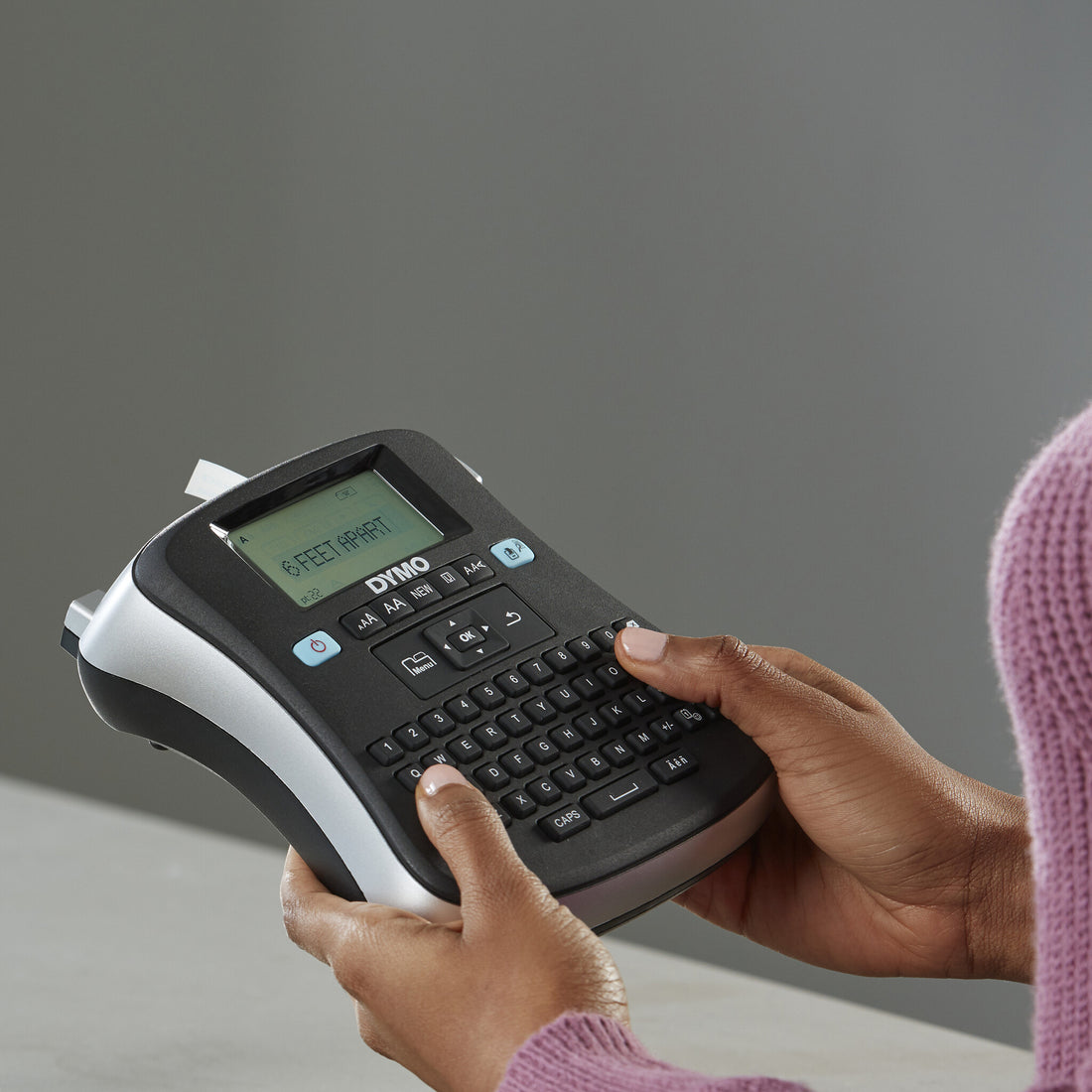 DYMO LabelManager 210D+ Handheld Label Maker Kit | QWERTY Keyboard | with 12mm Black on White D1 Labels - image 8
