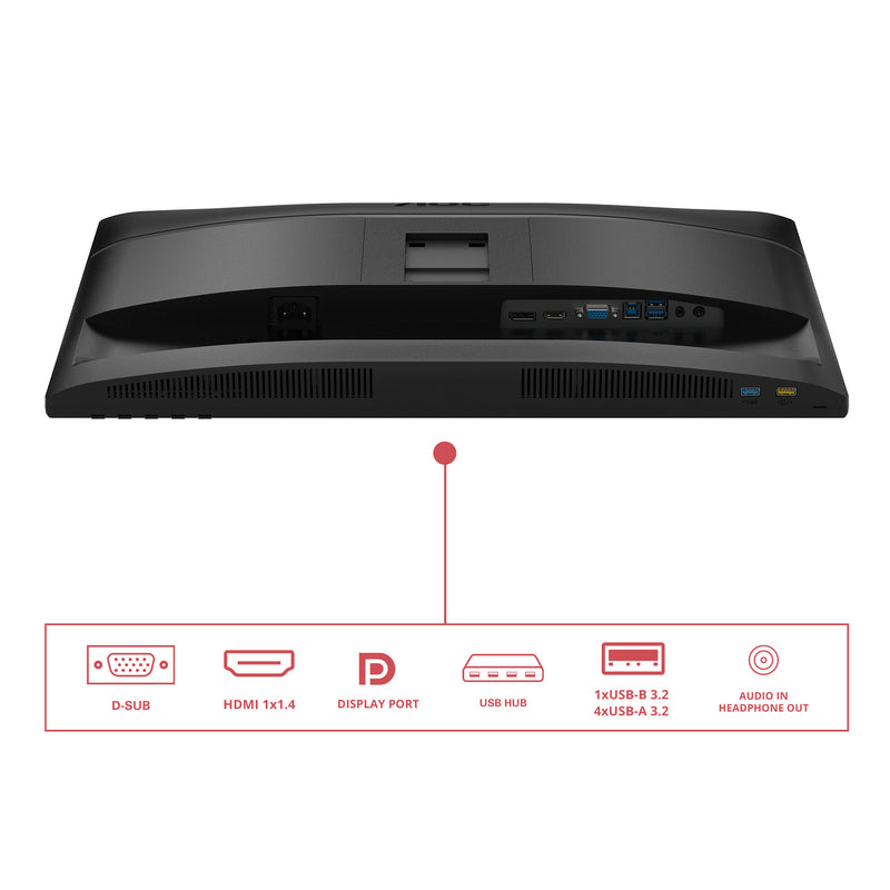 AOC 24E4U computer monitor 60.5 cm (23.8") 1920 x 1080 pixels Full HD LED Black