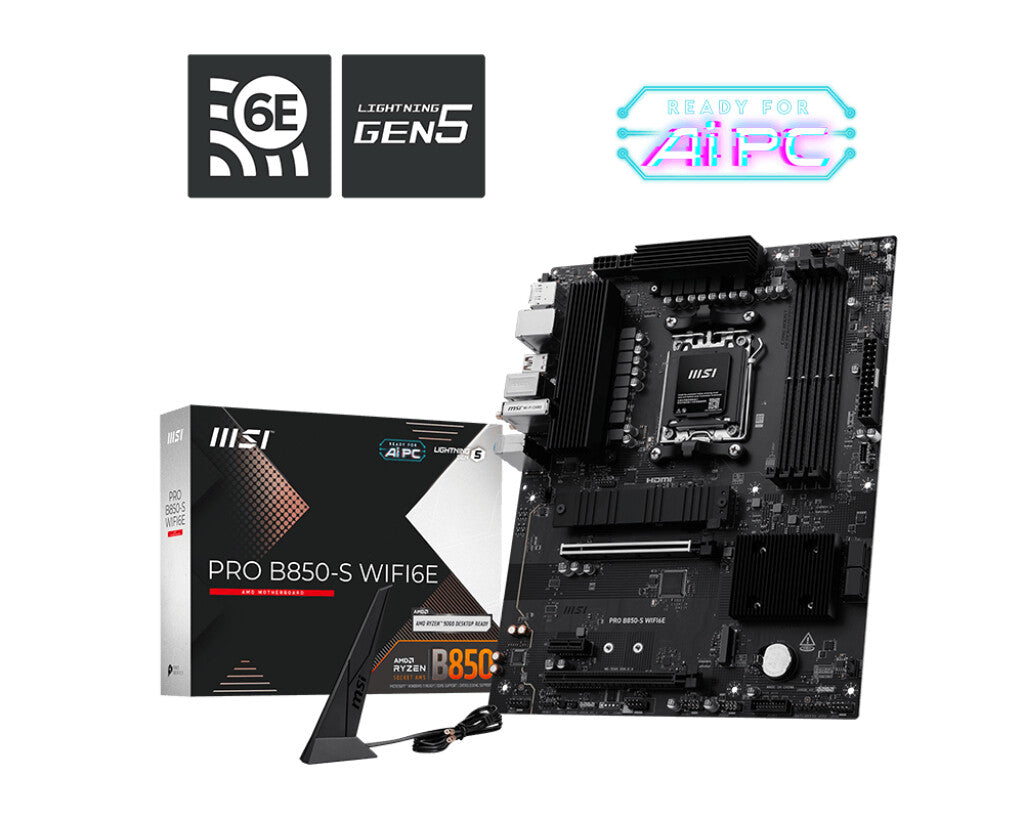 MSI PRO B850-S WIFI6E motherboard AMD B850 Socket AM5 ATX - image 2