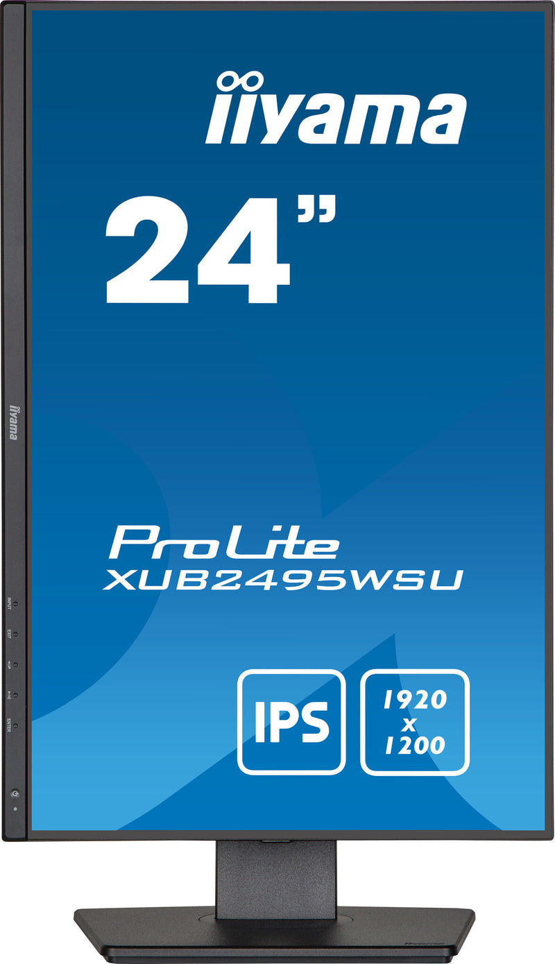 iiyama ProLite XUB2495WSU-B5 computer monitor 61.2 cm (24.1") 1920 x 1200 pixels WUXGA LCD Black
