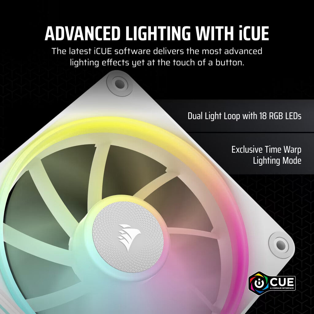 Corsair iCUE LINK LX120 RGB Computer case Fan 12 cm White - image 9