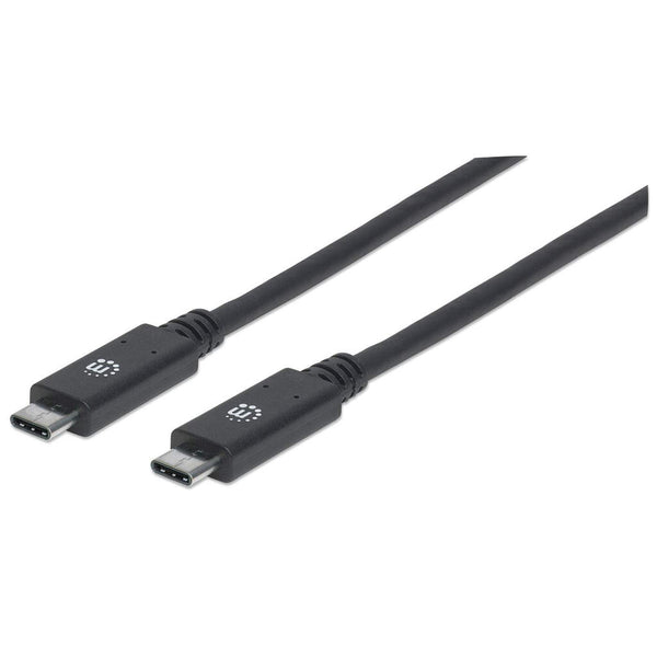 Manhattan USB-C to USB-C Cable, 1m, USB 3.2 Gen 2 (formerly USB 3.1 Gen 2), 10 Gbps, 5A/100W Super Fast Charging, SuperSpeed+ USB, Lifetime Warranty, Equivalent to USB31C5C1M