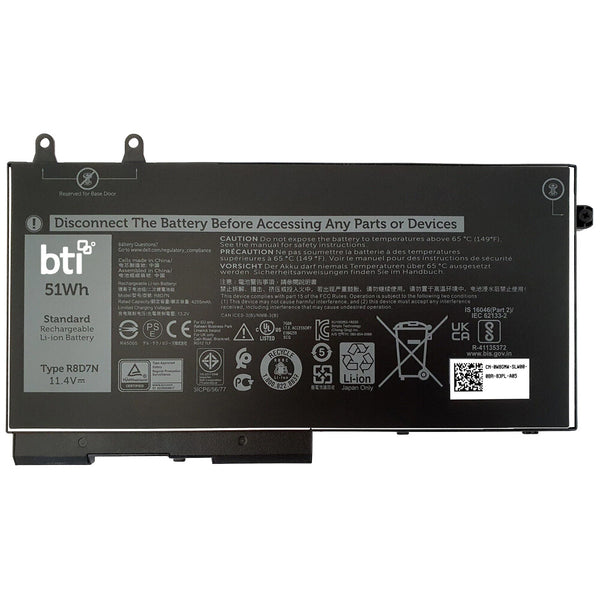 BTI 07WNW1 compatible 51Wh 3-cell battery for Dell Latitude 5420 Rugged
