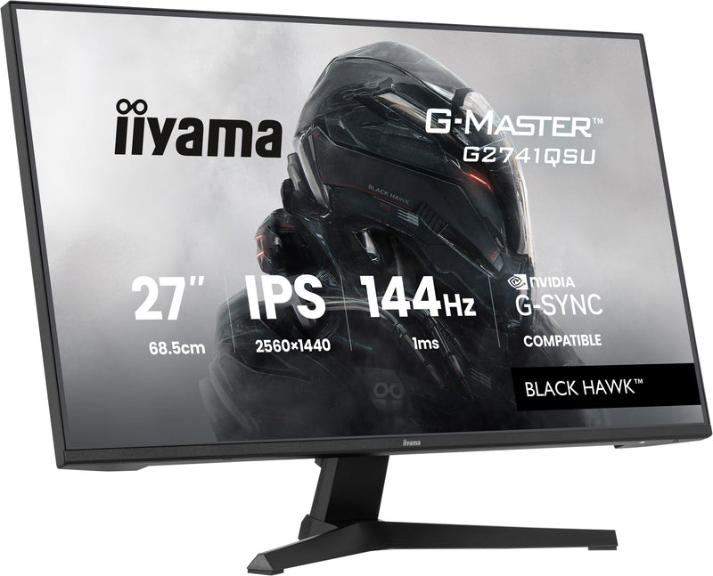 iiyama G-MASTER 27" Black Hawk 144Hz Gaming Monitor (G2741QSU-B1)