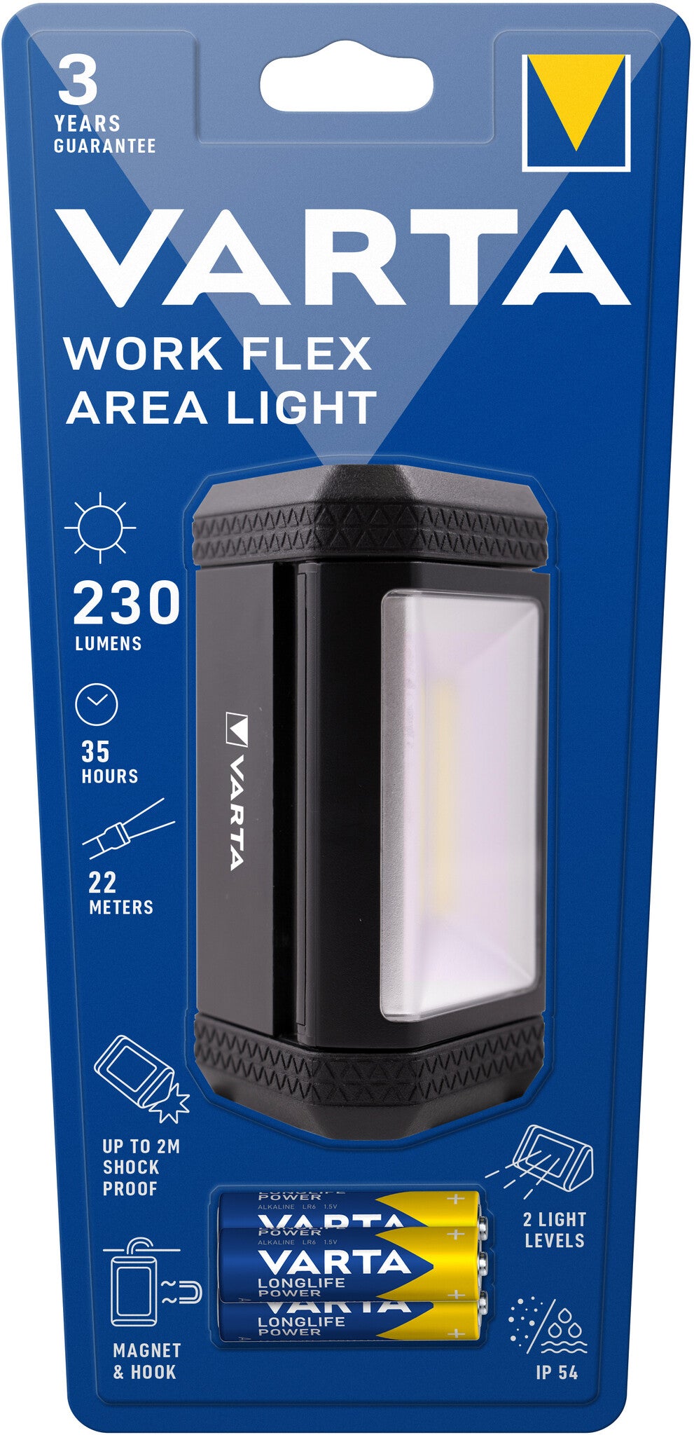 Varta WORK FLEX AREA LIGHT emergency lamp 230 lm Black - image 3