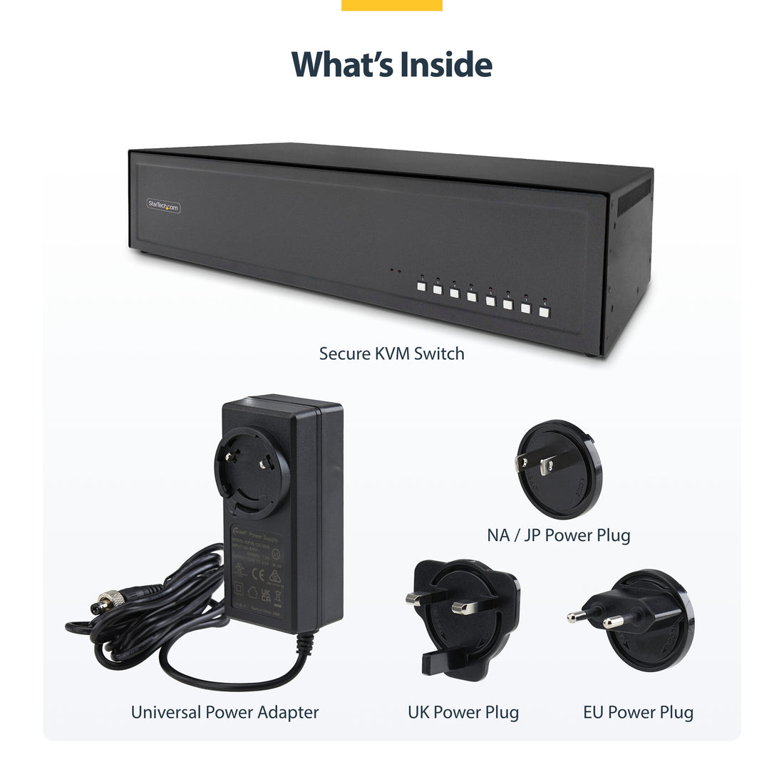 StarTech.com Secure 8-Port Dual-Monitor KVM Switch, DisplayPort, 4K 60Hz, NIAP 4.0 Desktop KVM, CAC, Metal - image 9