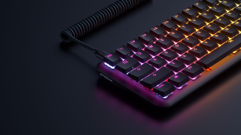 Fnatic STREAK65 LP keyboard Gaming USB QWERTY US International Black