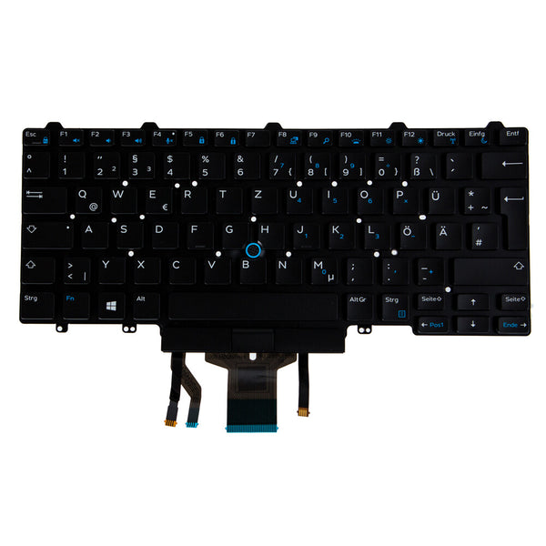 Origin Storage N/B KBD XPS 9250 Lat 7275 German Slim Backlit 81 Keys SP