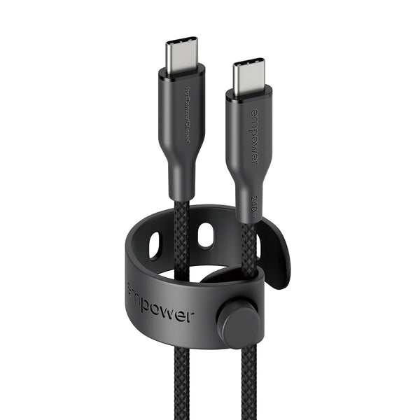 PanzerGlass empower™ by ® Racing 240W USB-C to USB-C Cable | USB 2.0 | 2M | Space Black