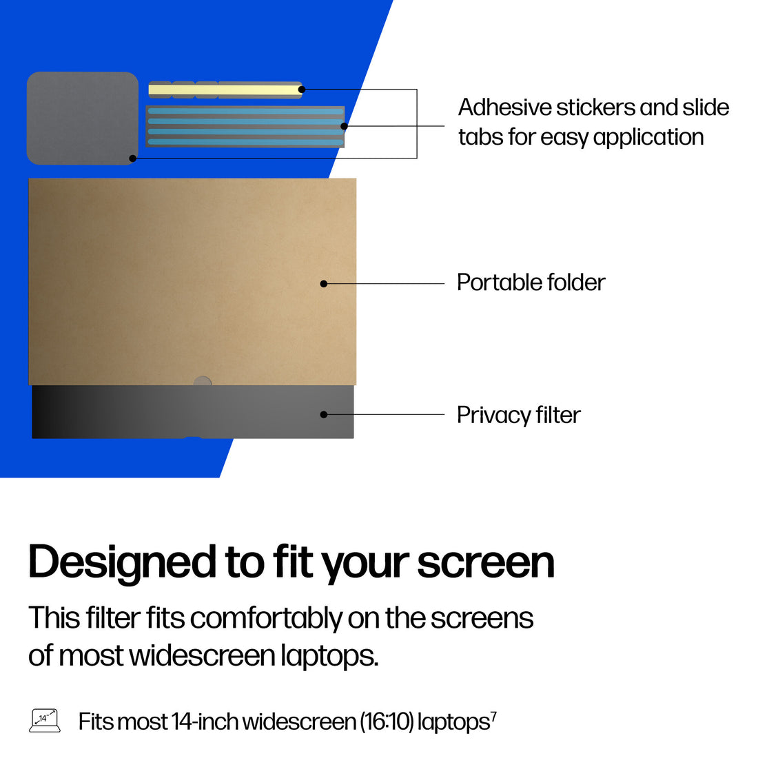 HP 14-inch Widescreen Laptop Privacy Filter - image 5