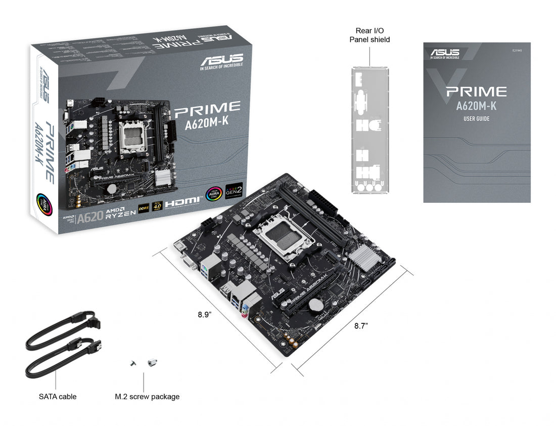 ASUS PRIME A620M-K AMD A620 Socket AM5 micro ATX - image 8