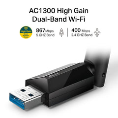 TP-Link AC1300 High Gain Wireless Dual Band USB Adapter