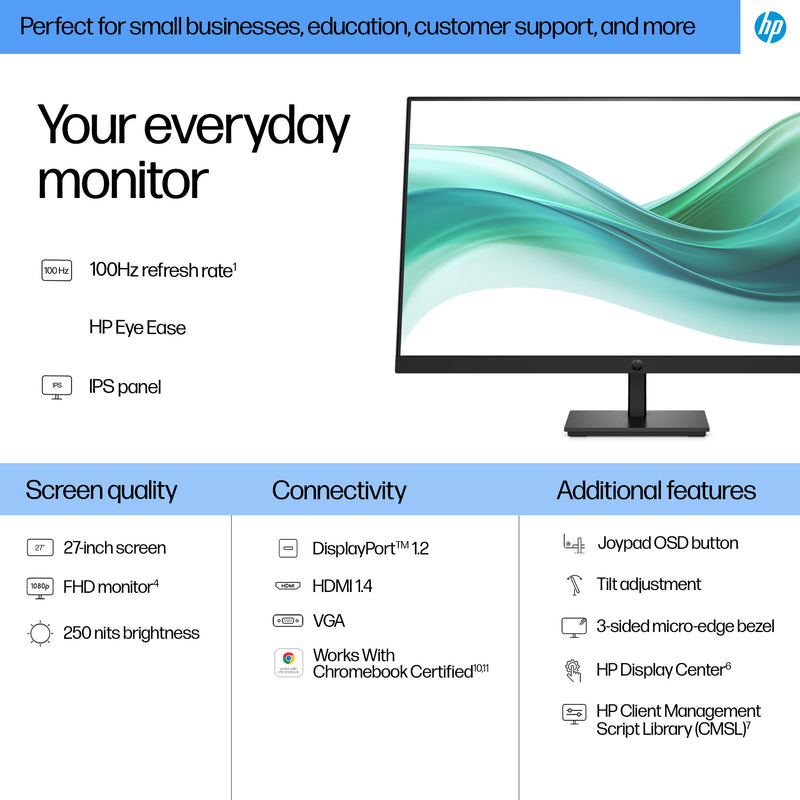 HP Series 3 Pro 27 inch FHD Monitor - 327pf