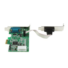 StarTech.com 2-Port Low Profile Native RS232 PCI Express Serial Adapter Card, 16550 UART, PCIe to Dual Serial DB9, Windows & Linux, TAA - Replaced by PEX2S953LP